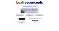 Desktop Screenshot of boxfreeconcepts.com